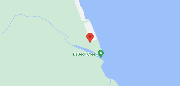 map of 14 DEBECK CREEK